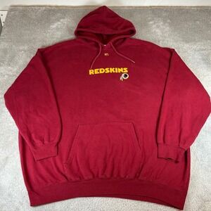 NFL Team Apparel Redskins Hoodie Men's 3XL Burgundy Embroidered Pullover Fleece